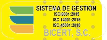 Certificaciones ISO 9001, 14001 y 45001 por BICERT